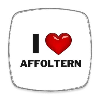 I Love Affoltern - Viereckiger Kühlschrankmagnet - Weiß - Vorne