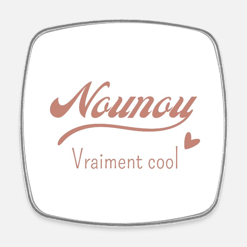Nounou vraiment cool - Magnet carré - blanc