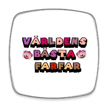 Bestgrandmother grandmother grandfather grandfather birthday family - Square fridge magnet - white - Front