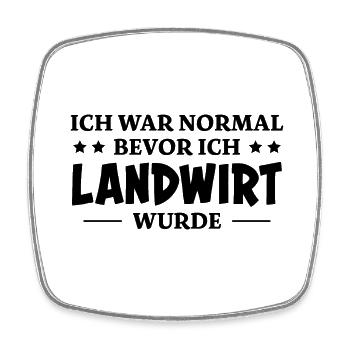 Landwirt Spruch Traktor Lustiges Landwirt Geschenk - Viereckiger Kühlschrankmagnet - Weiß - Vorne