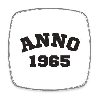 Anno 1965 Anniversaire Année de naissance - Magnet carré - blanc - Devant