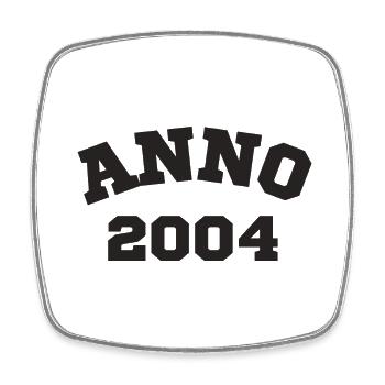 Anno 2004 Birthday Year of birth - Square fridge magnet - white - Front