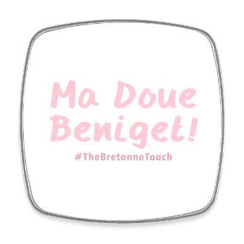 Ma doue beniget !! - Magnet carré - blanc - Devant
