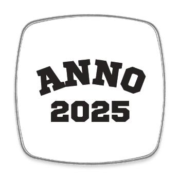 Anno 2025 Anniversaire Année de naissance - Magnet carré - blanc - Devant