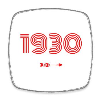 Né en 1930 - Magnet carré - blanc - Devant
