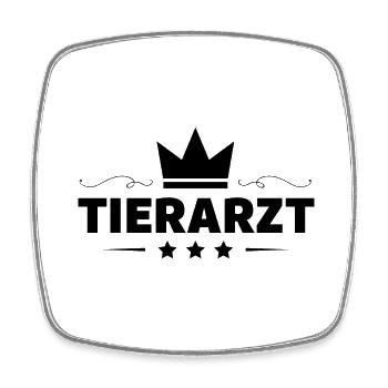 Tierarzt Beruf - Viereckiger Kühlschrankmagnet - Weiß - Vorne