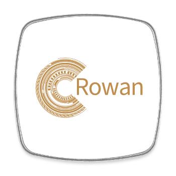 Für Rowan - Viereckiger Kühlschrankmagnet - Weiß - Vorne