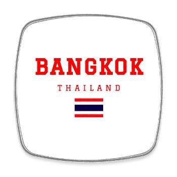 Bangkok Thailand - Viereckiger Kühlschrankmagnet - Weiß - Vorne