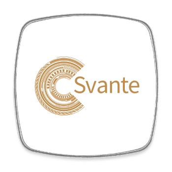 Für Svante - Viereckiger Kühlschrankmagnet - Weiß - Vorne
