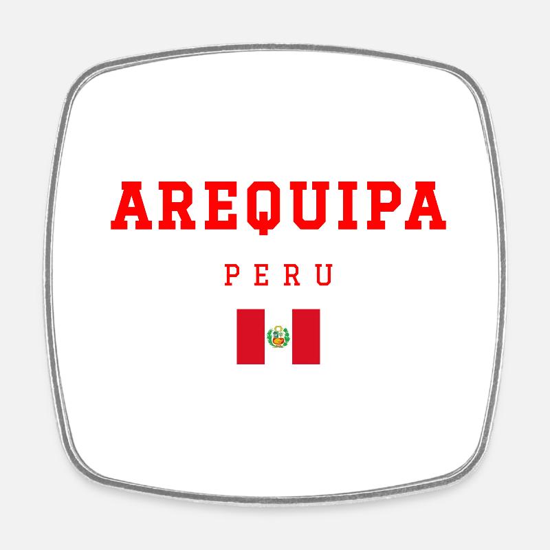 Arequipa, Pérou - Magnet carré - blanc