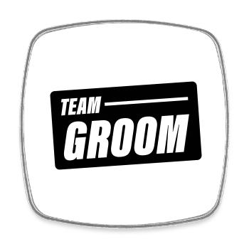 Mariage de l’équipe Groom Dicton - Magnet carré - blanc - Devant