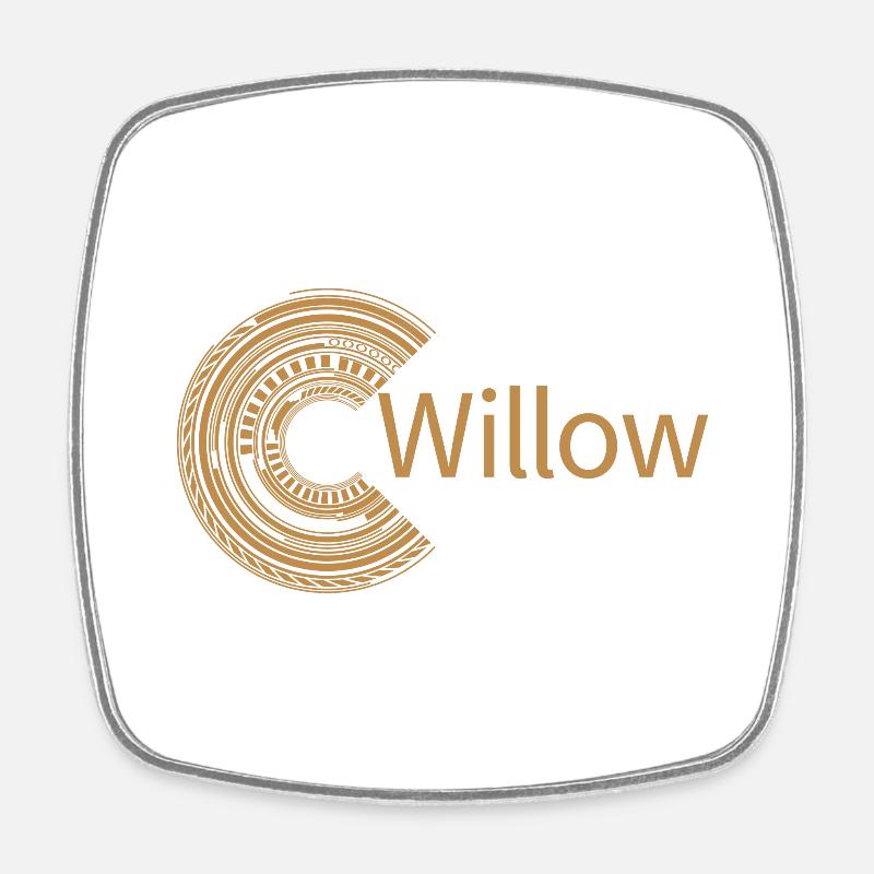 Für Willow - Viereckiger Kühlschrankmagnet - Weiß
