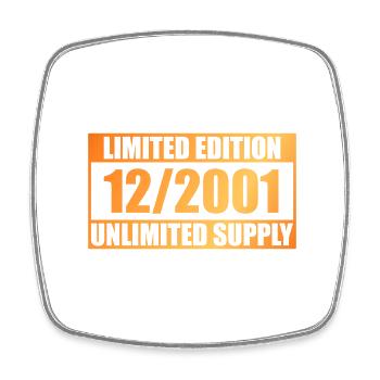 Édition limitée 22e anniversaire - ꝏ Supply 12/2001 - Magnet carré - blanc - Devant