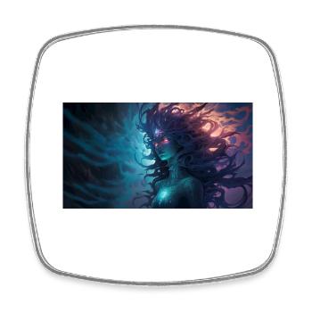 Wild Creature Woman - Square fridge magnet - white - Front