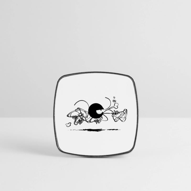 Beth the Spider - Running (version without text) Square fridge magnet