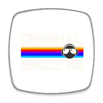 Since 86 - Square fridge magnet - white - Front