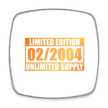 Édition limitée 20e anniversaire - ꝏ Approvisionnement 02/2004 - Magnet carré - blanc - Devant
