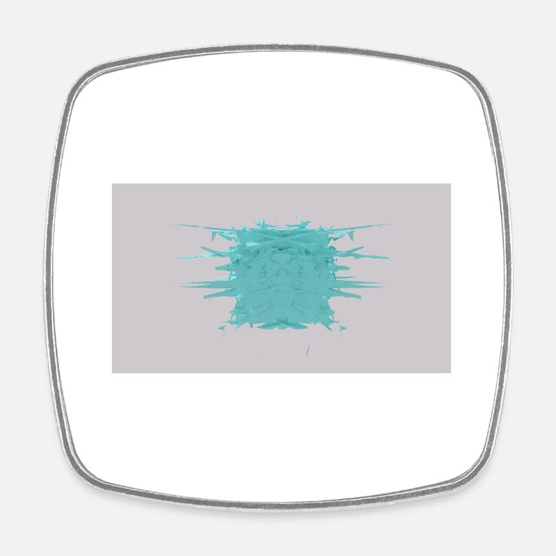 Shard Cube - Square fridge magnet - white