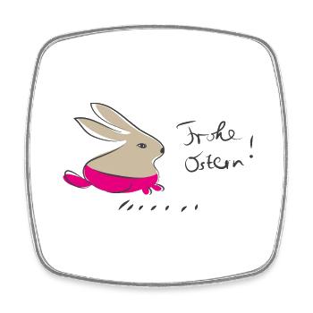 frohe ostern - Viereckiger Kühlschrankmagnet - Weiß - Vorne