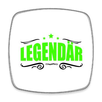 Legendary 1 - Square fridge magnet - white - Front