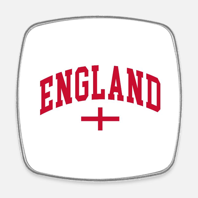 England - Viereckiger Kühlschrankmagnet - Weiß