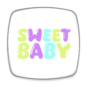 dolce bambino - Calamita quadrata da frigo - bianco - Fronte