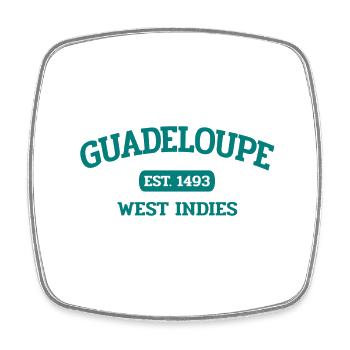 Guadeloupe - Point-à-Pitre - Caraïbes - Antilles - Magnet carré - blanc - Devant