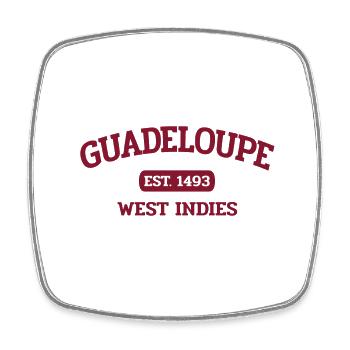 Guadeloupe - Point-à-Pitre - Caraïbes - Antilles - Magnet carré - blanc - Devant