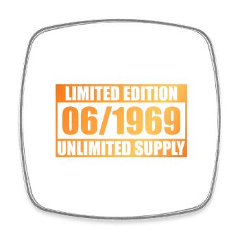 55th Anniversary Limited Edition - ꝏ Supply 06/1969 - Square fridge magnet - white - Front