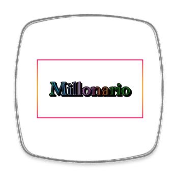201432 - Square fridge magnet - white - Front