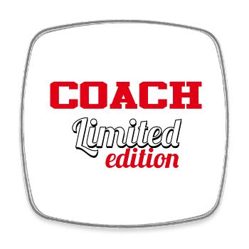 COACH LIMITIERTE AUFLAGE - Viereckiger Kühlschrankmagnet - Weiß - Vorne