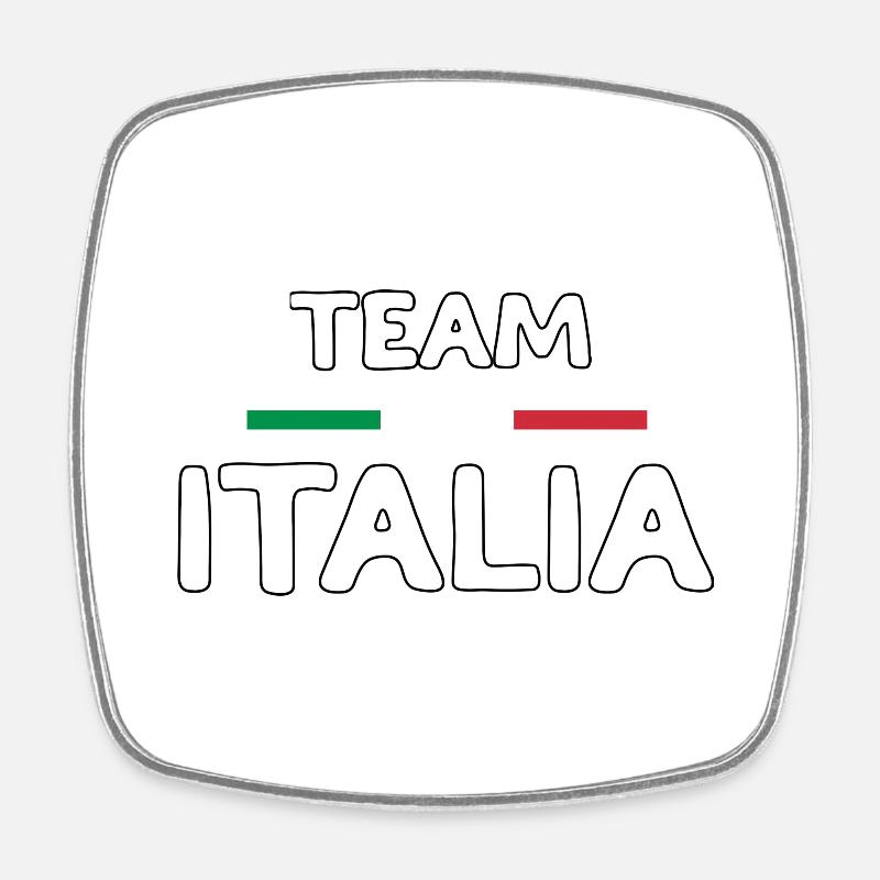 TEAM ITALIA - Viereckiger Kühlschrankmagnet - Weiß