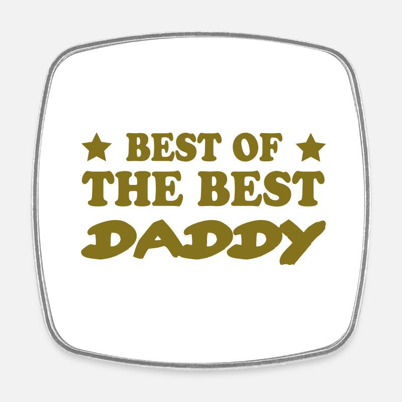 DADDY PAPA DAD - Square fridge magnet - white