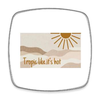 tropic like it's hot - Viereckiger Kühlschrankmagnet - Weiß - Vorne