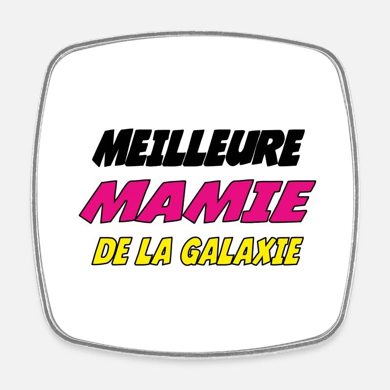 BESTE OMA DER GALAXIE - Viereckiger Kühlschrankmagnet - Weiß