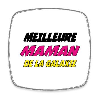 DIE BESTE MUTTER DER GALAXIE - Viereckiger Kühlschrankmagnet - Weiß - Vorne