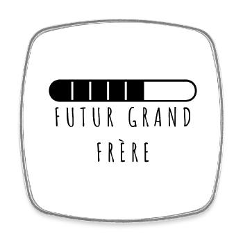 Future big brother - future big brother announcement - Square fridge magnet - white - Front
