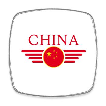 I Love China, Elegance Style Design T-Shirt - Square fridge magnet - white - Front