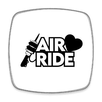 Airride Liebe Herz - Viereckiger Kühlschrankmagnet - Weiß - Vorne