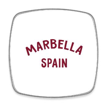 Marbella Spain Spain España - Square fridge magnet - white - Front