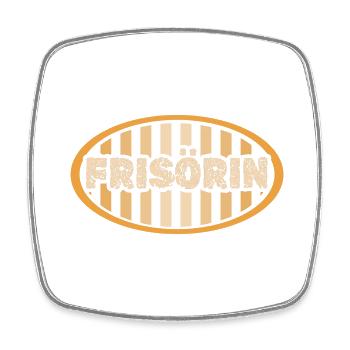 Gift for hairdresser - Square fridge magnet - white - Front
