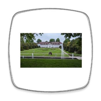 Stadtbibliothek Kempten im Allgäu - Viereckiger Kühlschrankmagnet - Weiß - Vorne