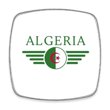I Love Algeria, Elegance Style Design T-Shirt - Square fridge magnet - white - Front
