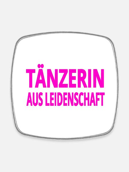 Tänzerin - Viereckiger Kühlschrankmagnet - Weiß