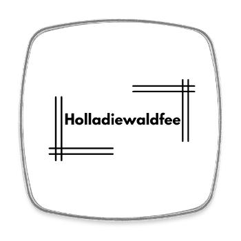 Holladiewaldfee - Viereckiger Kühlschrankmagnet - Weiß - Vorne