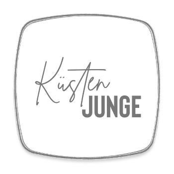 küsten junge - Viereckiger Kühlschrankmagnet - Weiß - Vorne