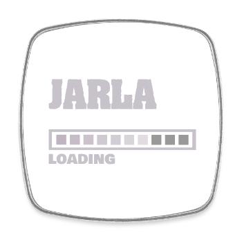Jarla as a baby - Square fridge magnet - white - Front