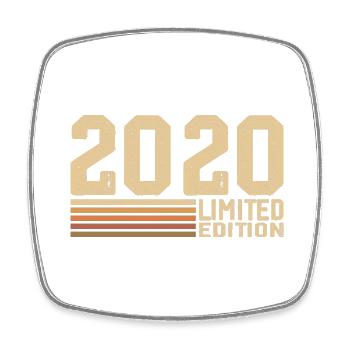 Né en 2020 anniversaire - Cadeau 2020 Vintage 2020 - Magnet carré - blanc - Devant