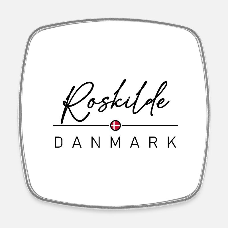 Dänemark - Roskilde - Danemark - Danemark - Magnet carré - blanc