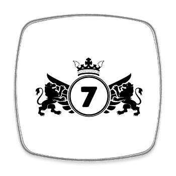 Coat of arms 7 - Square fridge magnet - white - Front